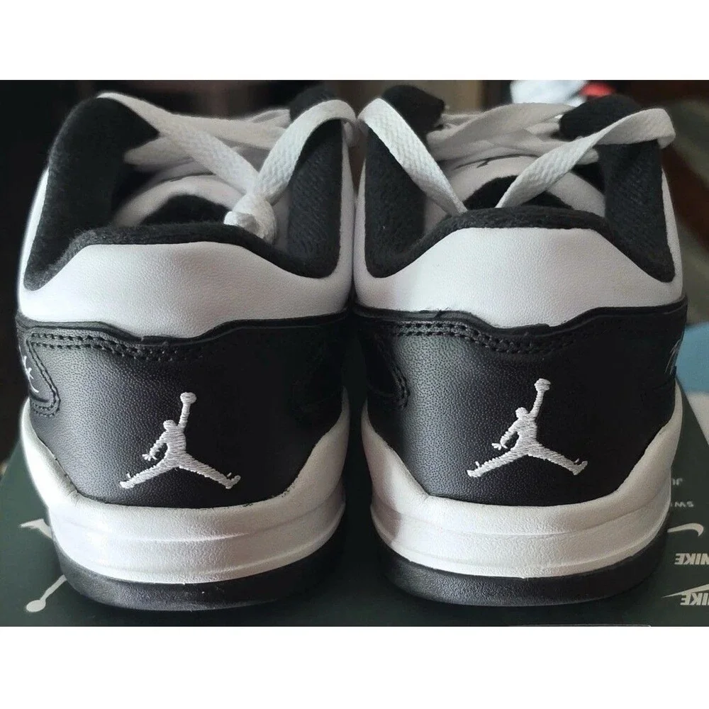 Jordan Air Jordan Flight Court Low Top Leather White/Sail/Black  Size 13